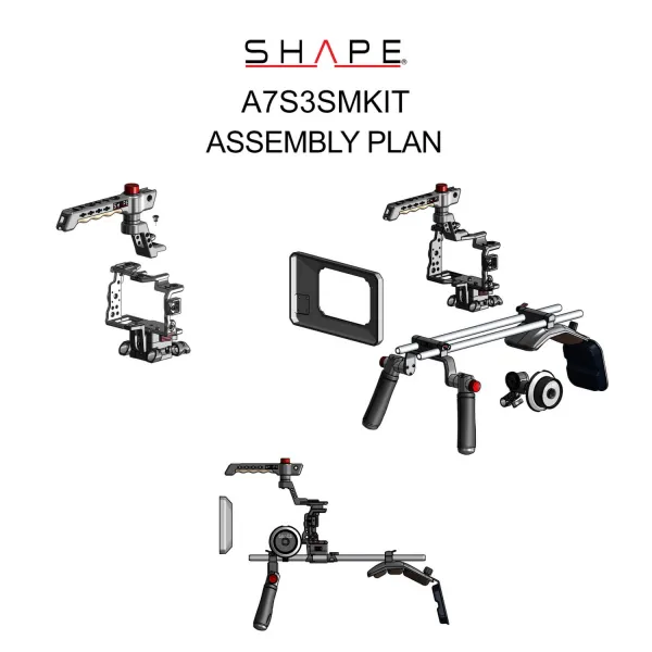 SHAPE SONY A7S II, AZR II, A7 II DRŽÁK NA RAMENO + MATTEBOX + NASLEDUJÚCE FOCUS 27753