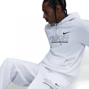 Pánske tepláky NIKE M NK CLUB BNGEE PNT SWSH SPRT WHITE METALLIC SILVER