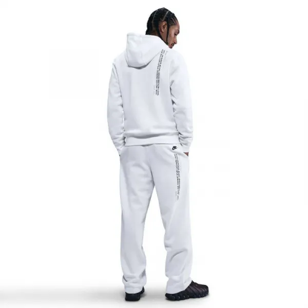 Pánske tepláky NIKE M NK CLUB BNGEE PNT SWSH SPRT WHITE METALLIC SILVER