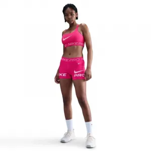 Dámska tréningová športová podprsenka NIKE PRO W NP LS BRA TT GRX RUSH PINK PINK FOAM WHITE