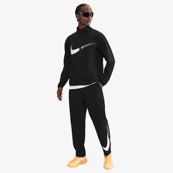 Pánske tepláky NIKE M NK DF FORM PANT ALT GFX BLACK WHITE