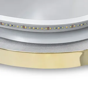 REA Nástěnné zrcadlo s LED osvětlením MMJ 60 cm zlaté