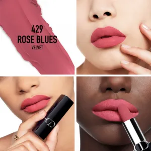 DIOR Rouge Dior dlhotrvajúci rúž plniteľná odtieň 429 Rose Blues Velvet 3.5 g