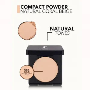 flormar Compact Powder kompaktný púder s matným efektom odtieň 093 Natural Coral Beige 11 g
