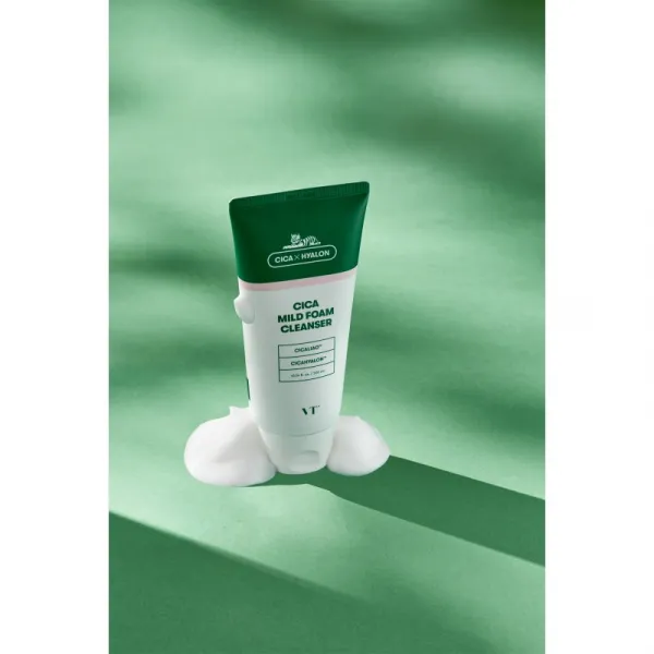 VT Cosmetics Cica Mild Foam Cleanser jemná čistiaca pena s upokojujúcim účinkom 300 ml