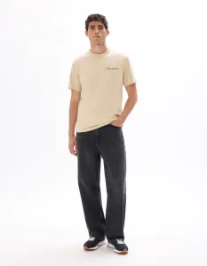 Béžové unisex tričko