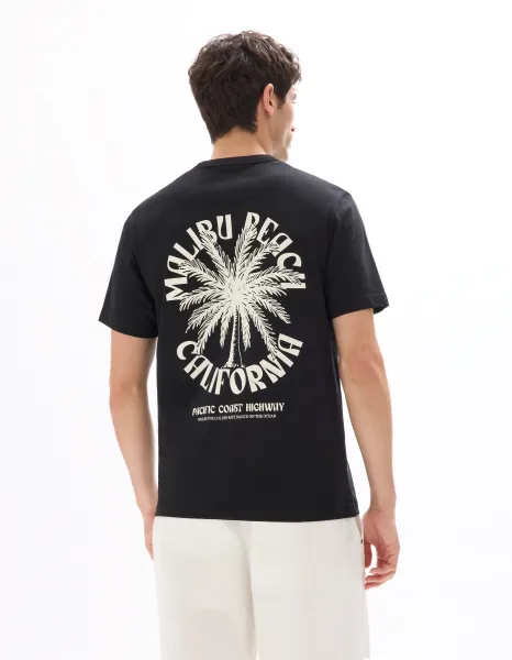 Čierne unisex tričko s krátkym rukávom