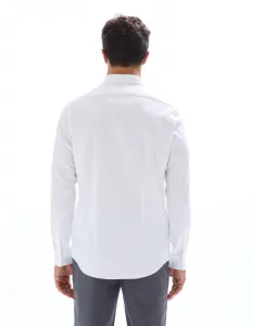 Biela pánska slim fit košeľa