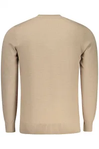 Pánsky béžový basic sveter