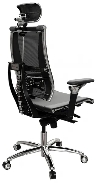METTA Ergonomická kancelárska stolička YOGA 4D Triumph2, čierna, širší sedák
