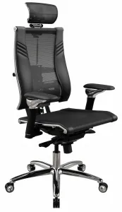 METTA Ergonomická kancelárska stolička YOGA 4D Triumph2, čierna, širší sedák