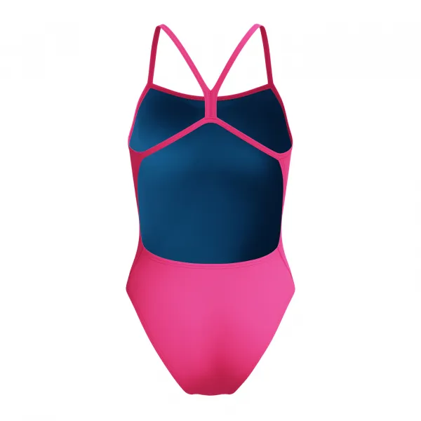 Speedo solid v-back 2.0 pink s - uk32