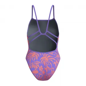 Speedo printed web back purple / pink s - uk32