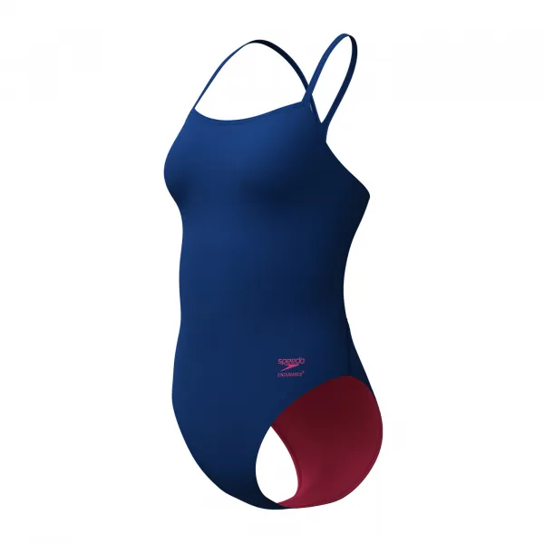 Speedo solid v-back 2.0 dark blue l - uk36