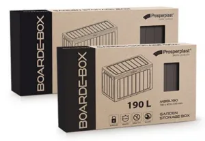 Záhradný box BOARDEBOX 190 l - antracit 78 cm PRMBBL190-S433