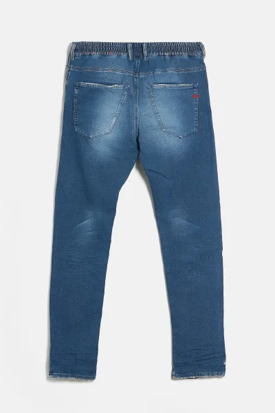 Džínsy Diesel 2032 D-Krooley-B Jogg Sweat Jeans Blue