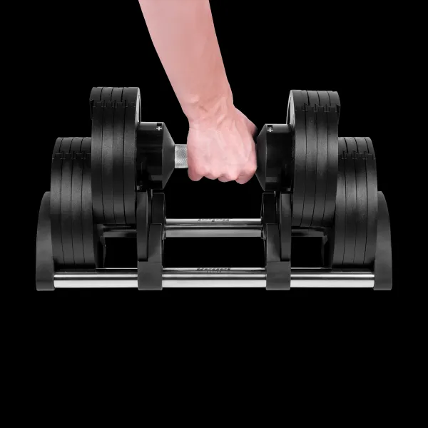 Nastaviteľná jednoručná činka 36 kg, skok po 2 kg, REBEL ACTIVE