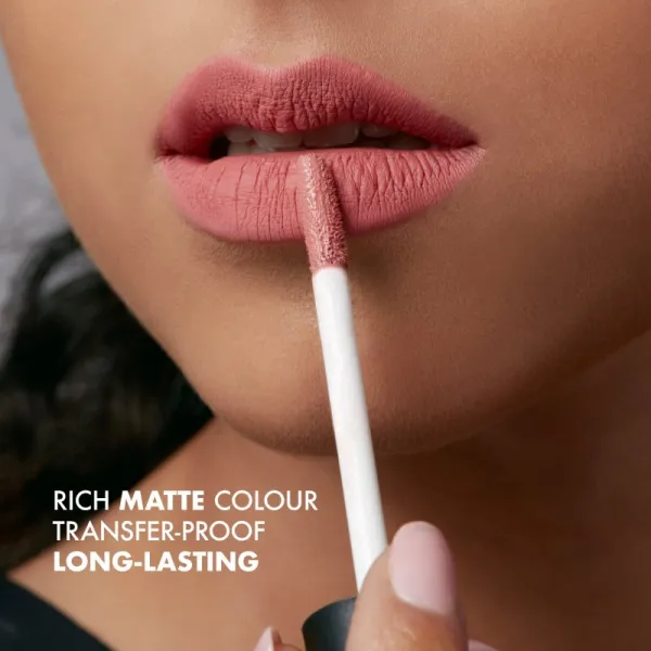 NOBEA Day-to-Day Matte Liquid Lipstick matný tekutý rúž odtieň Dusty Pink #M02 7 ml