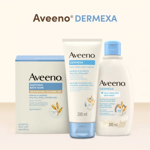 Aveeno Dermexa Daily Emollient Body Wash upokojujúci sprchový gél 300 ml