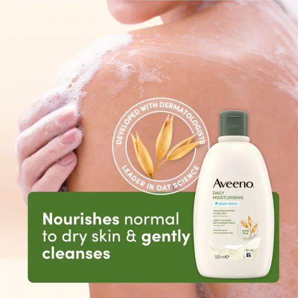 Aveeno Daily Moisturising Body Wash intenzívne vyživujúci sprchový krém 500 ml