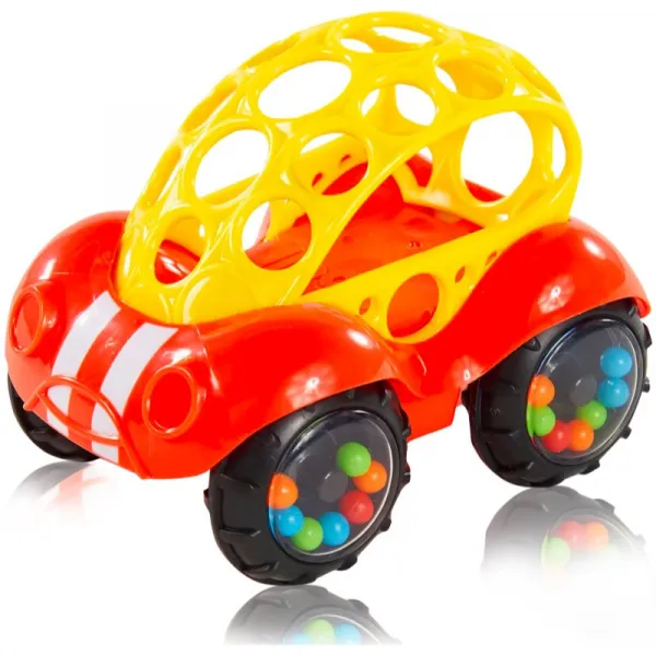 Oball Rattle & Roll autíčko Red 3m+ 1 ks
