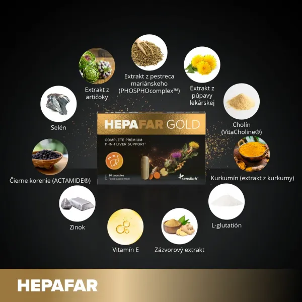 Hepafar Gold – Elitný 4-fázový systém na detoxikáciu pečene