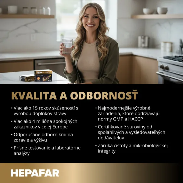 Hepafar Gold – Elitný 4-fázový systém na detoxikáciu pečene