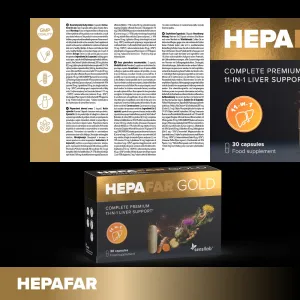 Hepafar Gold – Elitný 4-fázový systém na detoxikáciu pečene