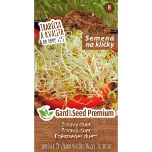 GardenSeed Premium Semienka na klíčky Zdravý duet