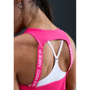Dámske tréningové tielko NIKE PRO W NP DF TANK ELASTIKA RUSH PINK WHITE