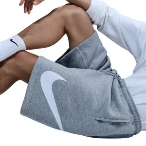 Pánske teplákové kraťasy NIKE M NK CLUB BB SHORT GX DK GREY HEATHER LT SMOKE GREY WHITE