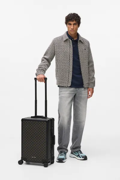 Kufor Karl Lagerfeld K/Monogram Kanvas Trolley Black-Brown