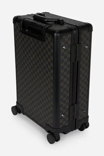 Kufor Karl Lagerfeld K/Monogram Kanvas Trolley Black-Brown