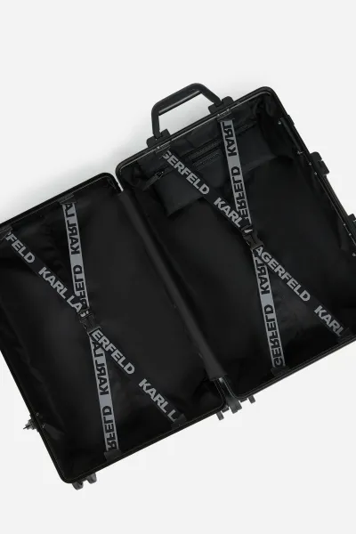 Kufor Karl Lagerfeld K/Monogram Kanvas Trolley Black-Brown