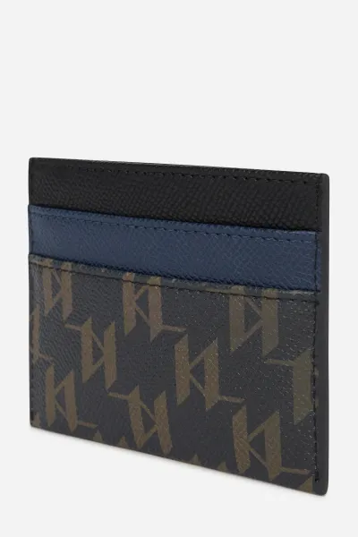 Púzdro Na Platobné Karty Karl Lagerfeld K/Monogram Kanvas Cardholder Black-Brown