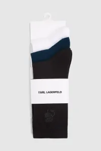Ponožky Karl Lagerfeld K/Kameo Logo Sock 3P Black-Blue-White