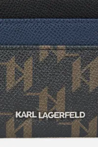 Púzdro Na Platobné Karty Karl Lagerfeld K/Monogram Kanvas Cardholder Black-Brown