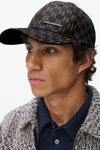 Šiltovka Karl Lagerfeld K/Essential Monogram Cap Black-Brown