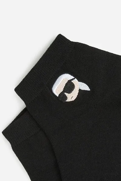 Ponožky Karl Lagerfeld Ikon Sneaker Sock 3Pk Black/White/Grey