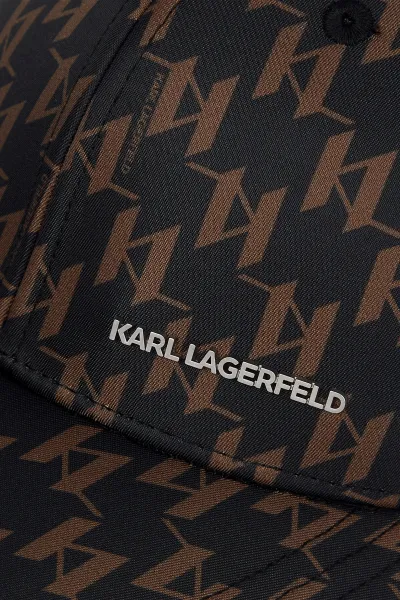 Šiltovka Karl Lagerfeld K/Essential Monogram Cap Black-Brown