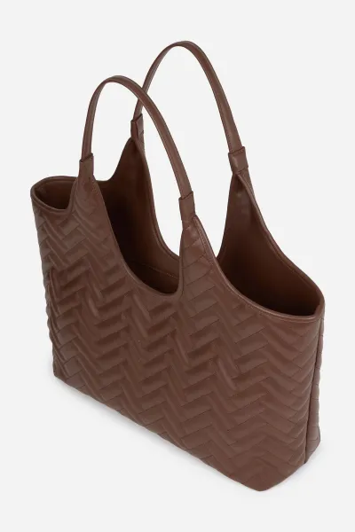 Kabelka Karl Lagerfeld K/Brick Md Tote Dark Friar Brown