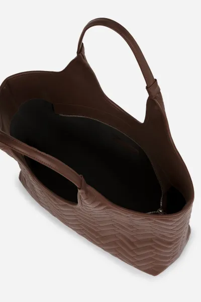 Kabelka Karl Lagerfeld K/Brick Md Tote Dark Friar Brown