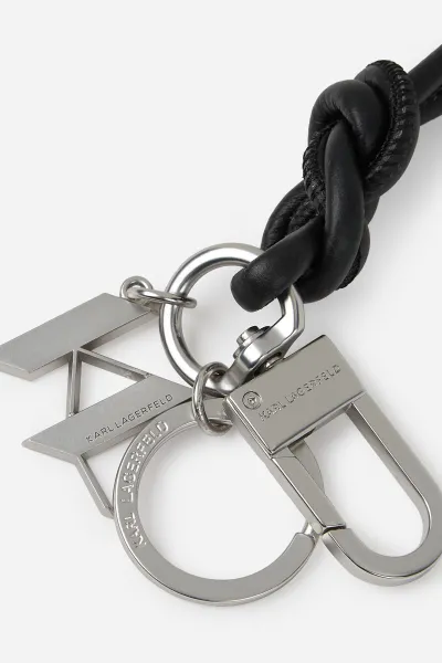 Kľúčenka Karl Lagerfeld K/Monogram Knot Keychain Black