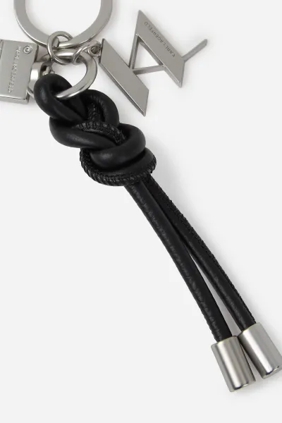 Kľúčenka Karl Lagerfeld K/Monogram Knot Keychain Black