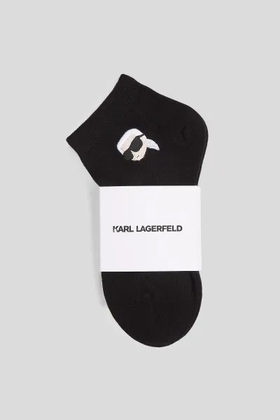 Ponožky Karl Lagerfeld K/Ikon Sneaker Sock 3P Black/White/Grey