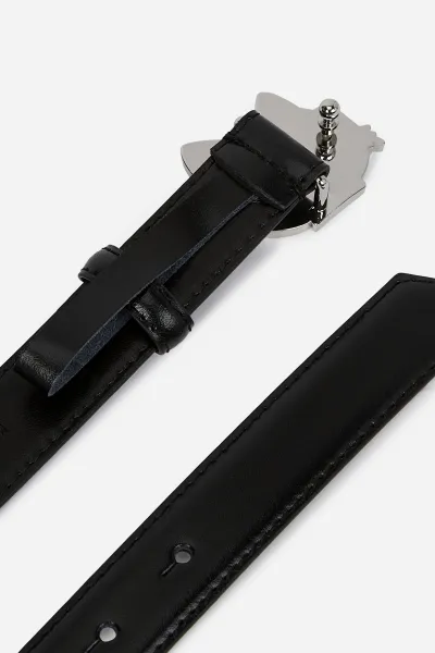 Opasok Karl Lagerfeld Ikon Choupette Belt Black