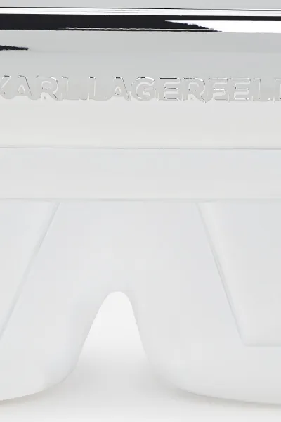 Kabelka Karl Lagerfeld Ikon/K Hard Clutch Silver Metal