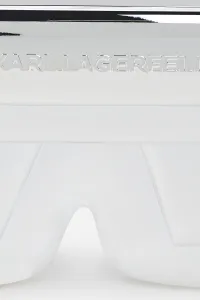 Kabelka Karl Lagerfeld Ikon/K Hard Clutch Silver Metal