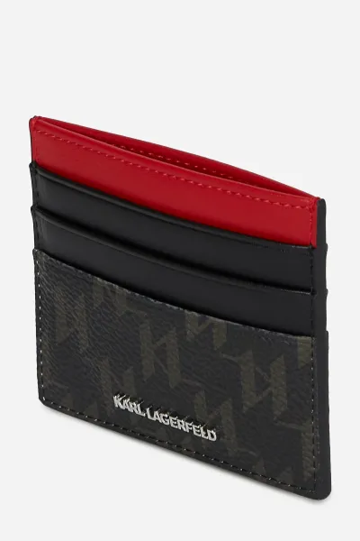 Púzdro Na Platobné Karty Karl Lagerfeld Ikon Monogram Cc Card Holder Brown-Kl Mono