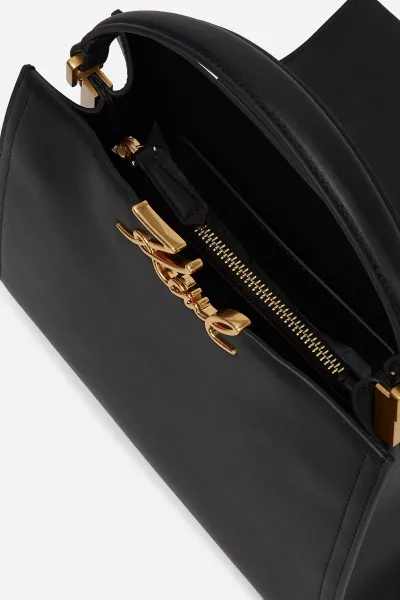 Kabelka Karl Lagerfeld K/Signature Md Top Handle Black/Gold